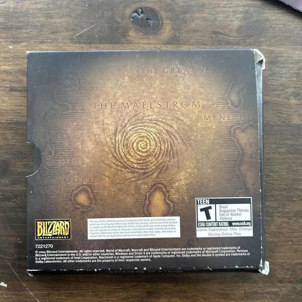 World of Warcraft WoW Windows MAC Blizzard Entertainment 2006 Discs And sleeves